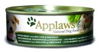 Applaws консервы для взрослых собак всех пород, курица, говядина и печень с овощами