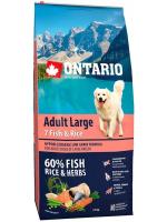 Ontario корм для собак крупных пород, лосось
