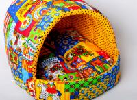 Домик-люлька  Печворк лен