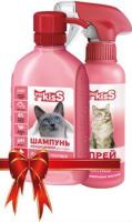 ПРОМО-НАБОР Шампунь для короткошерстных пород кошек + Спрей от колтунов для кошек
