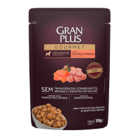 GRANPLUS DOG паучи для взрослых собак лосось и цыпленок