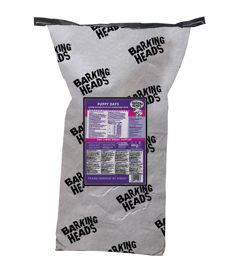 Barking Heads корм для щенков крупных пород, курица, лосось и рис 