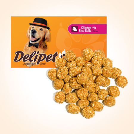 DeliPet Лакомство для собак  Куриные рисовые шарики