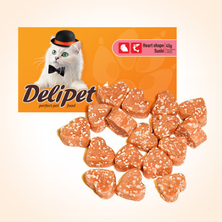 DeliPet Лакомство для кошек Суши-сердечки