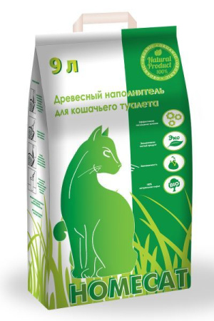HOMECAT Древесный наполнитель мелкие гранулы