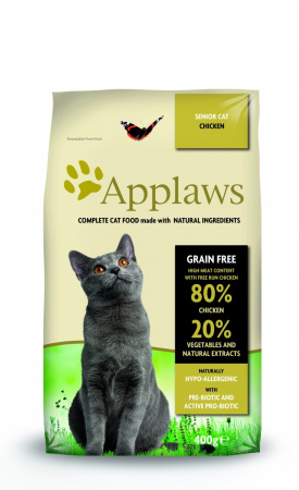 Applaws корм для пожилых кошек всех пород, беззерновой, курица и овощи