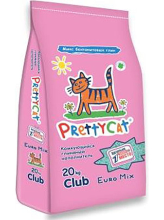PrettyCat Euro Mix комкующийся наполнитель для кошачьих туалетов