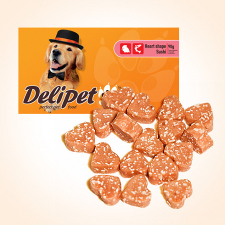 DeliPet Лакомство для собак  Суши-сердечки